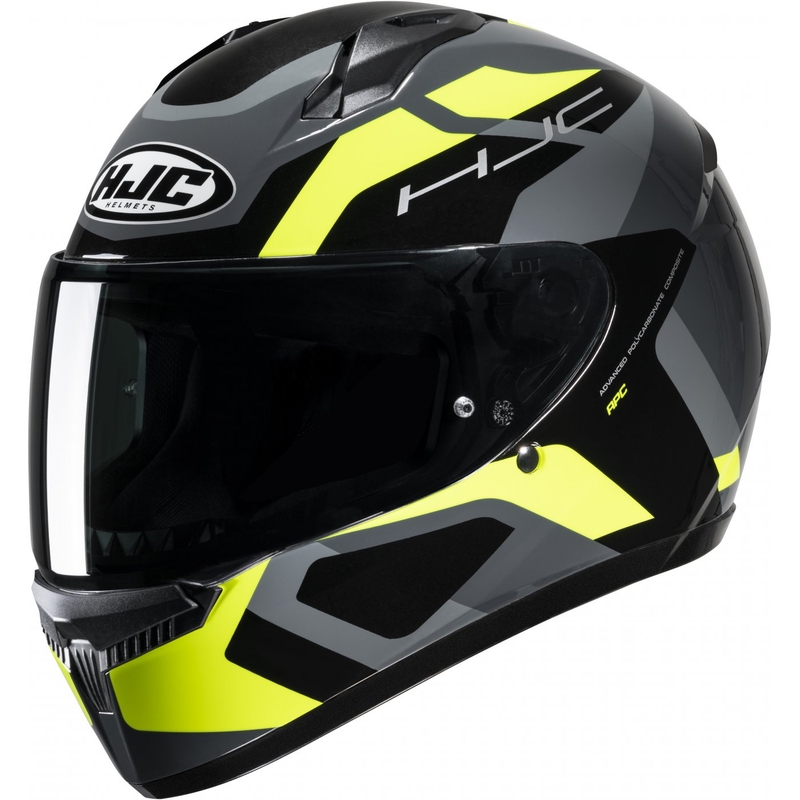 Integralna motociklistička kaciga HJC C10 Tins MC3H crna-siva-fluo žuta