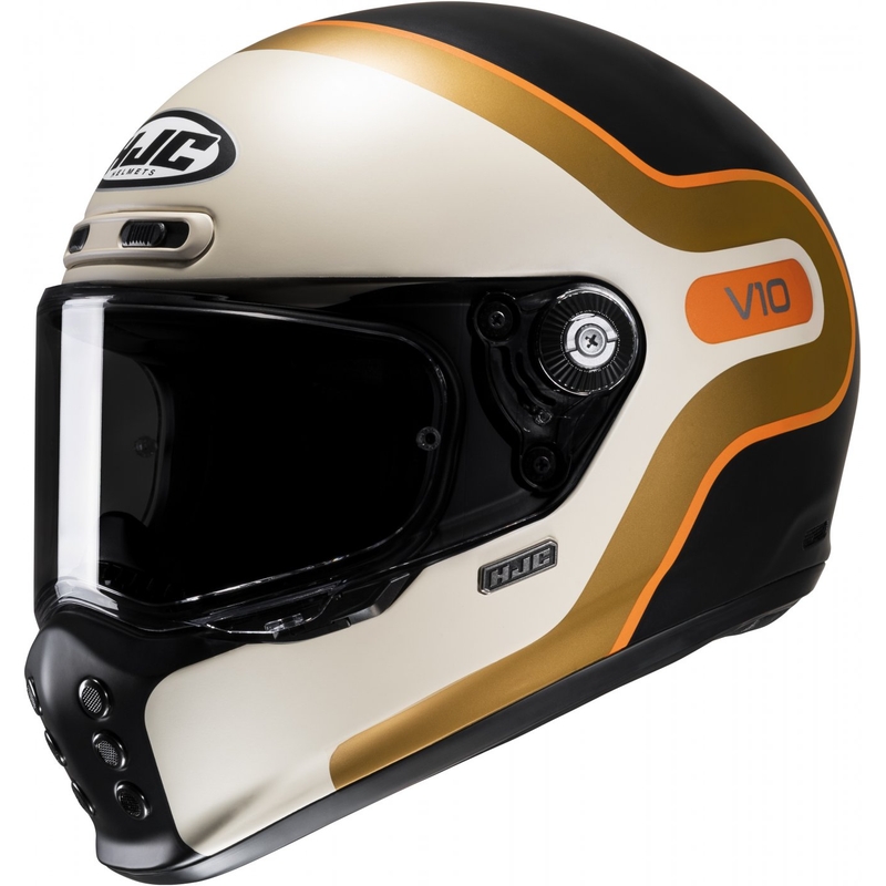 HJC V10 Grape MC7SF integralna motociklistička kaciga bež-narančasta-smeđa-crna