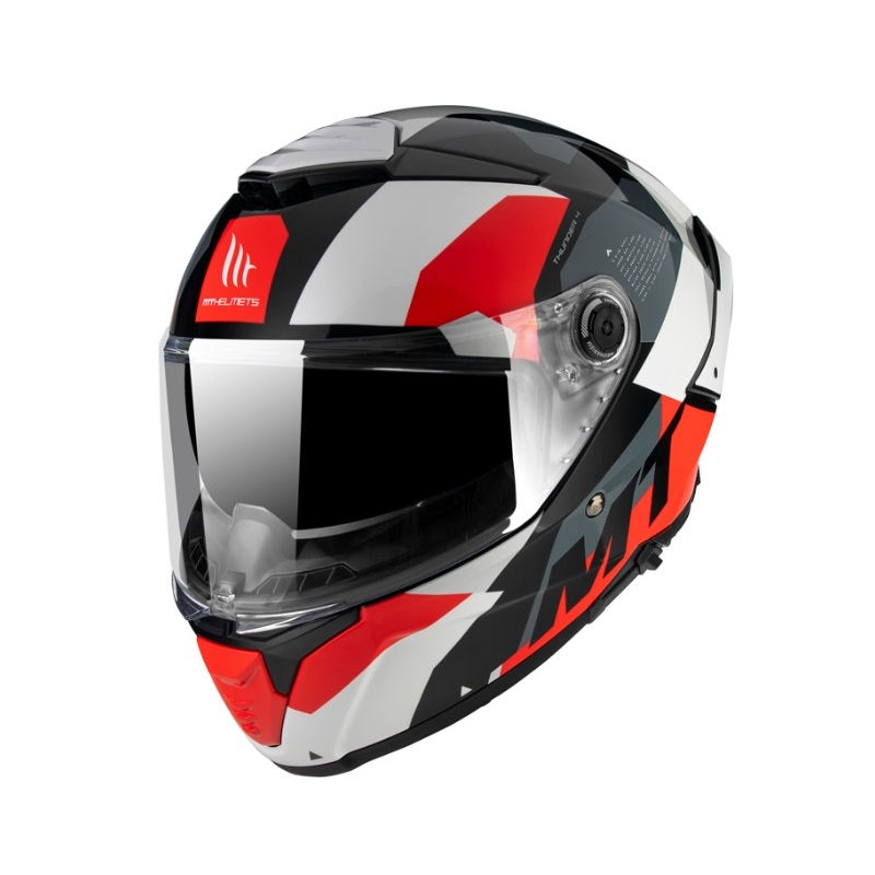 Integralna motociklistička kaciga MT FF118SV Thunder 4 SV Fade crveno-bijelo-sivo-crno