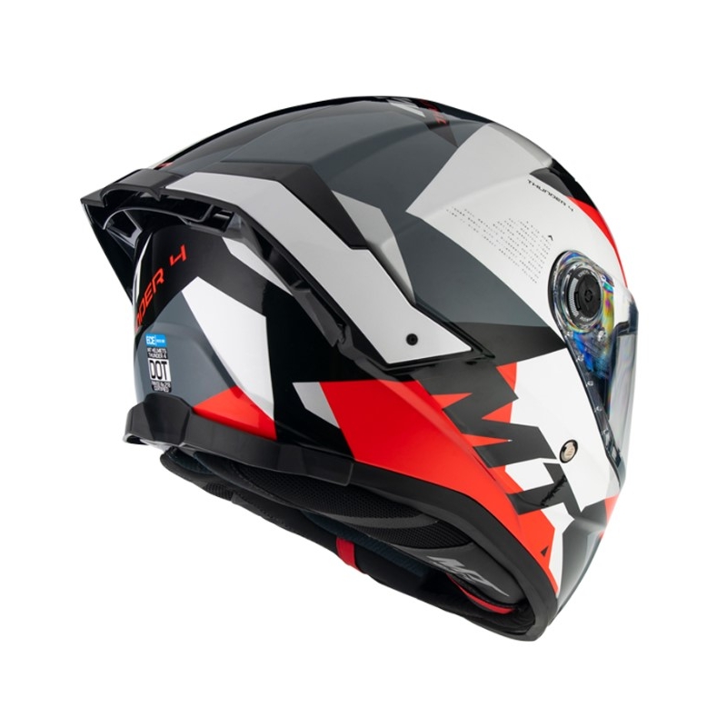 Integralna motociklistička kaciga MT FF118SV Thunder 4 SV Fade crveno-bijelo-sivo-crno