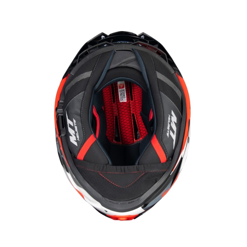 Integralna motociklistička kaciga MT FF118SV Thunder 4 SV Fade crveno-bijelo-sivo-crno