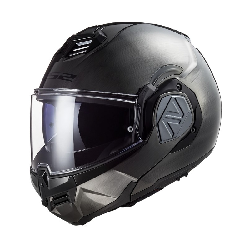 LS2 FF906 Advant Jeans 06 Flip Up motociklistička kaciga siva