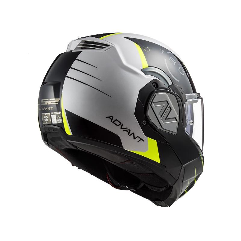 Preklopna motociklistička kaciga LS2 FF906 Advant Codex 06 crno-bijela-fluo žuta