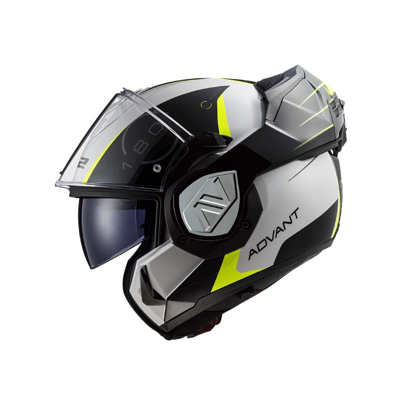 Preklopna motociklistička kaciga LS2 FF906 Advant Codex 06 crno-bijela-fluo žuta