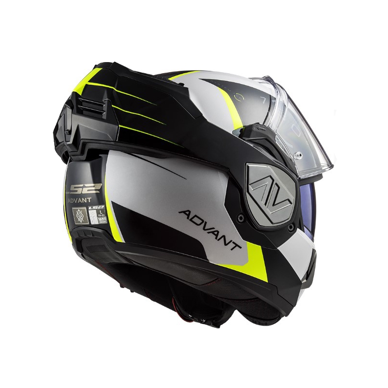 Preklopna motociklistička kaciga LS2 FF906 Advant Codex 06 crno-bijela-fluo žuta