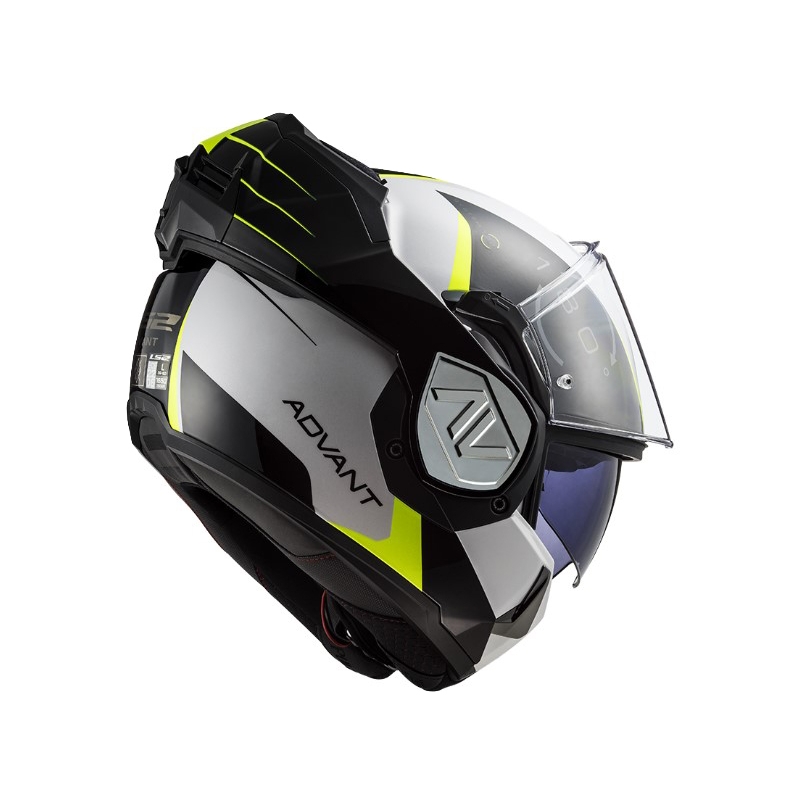 Preklopna motociklistička kaciga LS2 FF906 Advant Codex 06 crno-bijela-fluo žuta