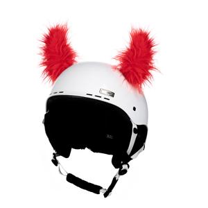 Šljem uši Rogovi crveno dlakavi