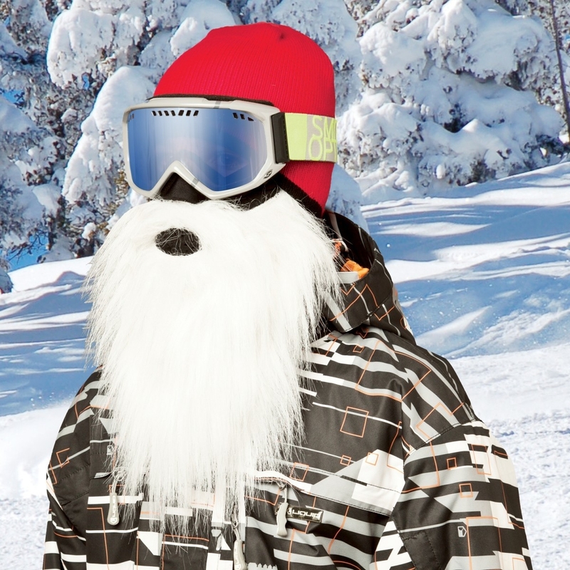 Beardski Djed Mraz maska bijela