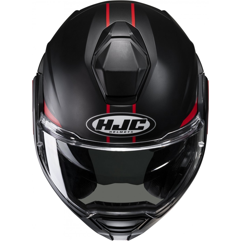 Motociklistička kaciga na preklop HJC i100 Beis MC1SF crno-crvena