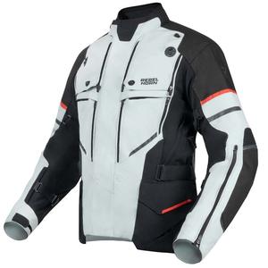 Motociklistička jakna Rebelhorn Range sivo-crno-crvena