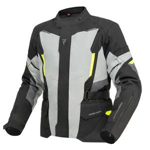 Motociklistička jakna Rebelhorn Scout crno-sivo-fluo žuta