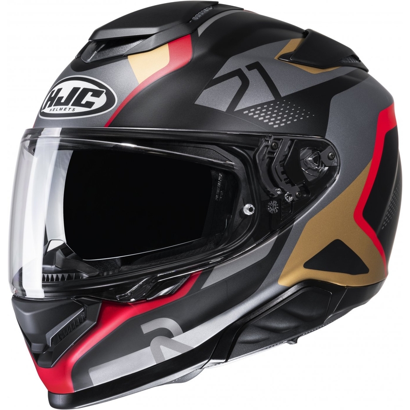 Integralna motociklistička kaciga HJC RPHA 71 Hapel MC1SF crna-siva-smeđa-crvena rasprodaja