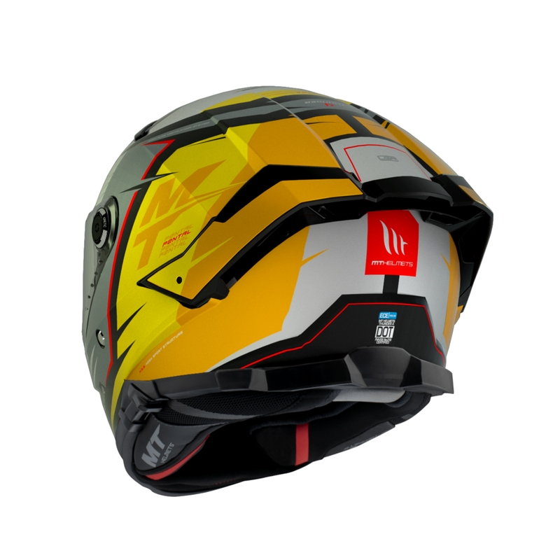 Integralna motociklistička kaciga MT Thunder 4 SV Pental B3 sivo-žuta
