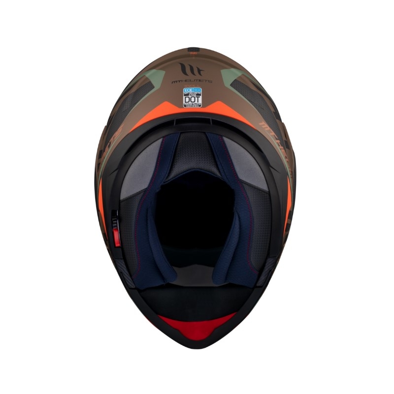 Motociklistička kaciga na preklop MT Atom SV Skill A9 crno-zeleno-smeđa rasprodaja