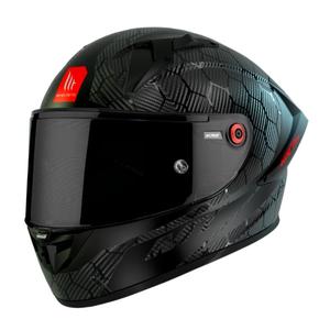 Integralna motociklistička kaciga MT KRE+ Carbon Solid A11 crna sjajna