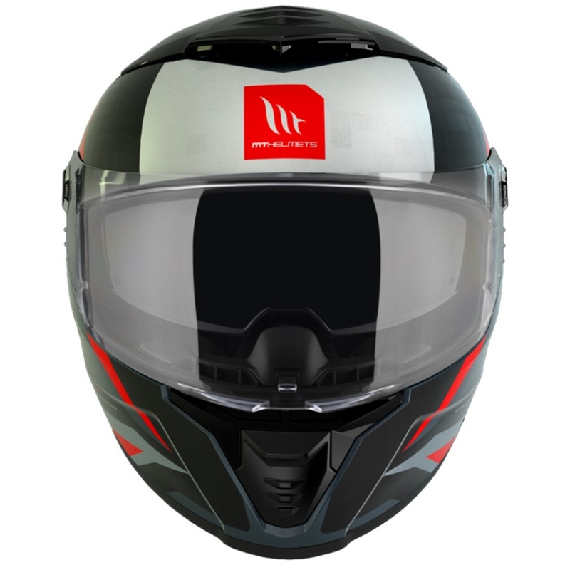 Integralna motociklistička kaciga MT Thunder 4 SV Exeo crno-sivo-crvena