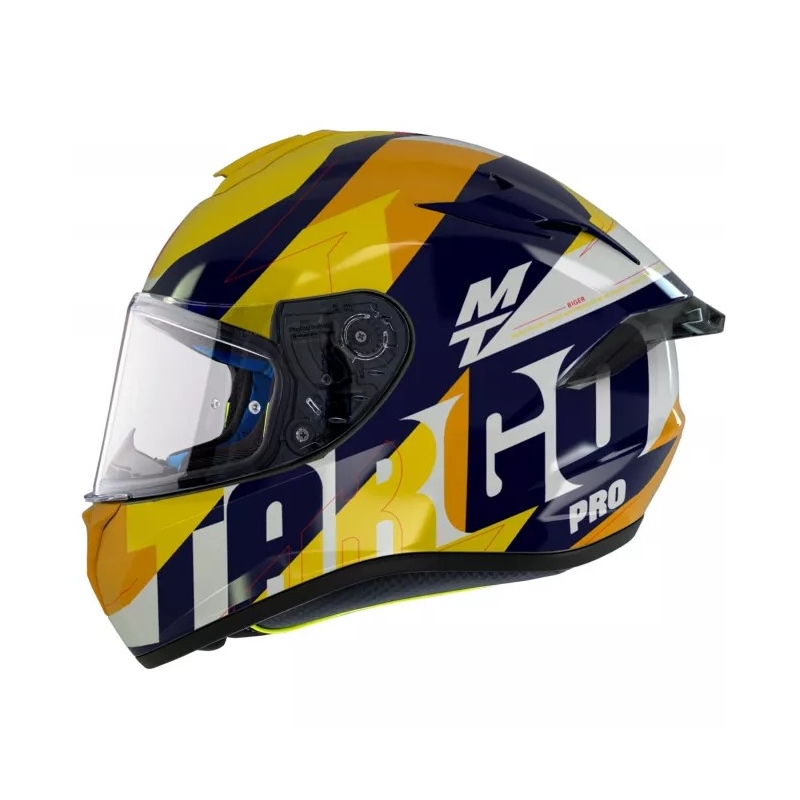 Integralna motociklistička kaciga MT Targo Pro Biger žuto-plava