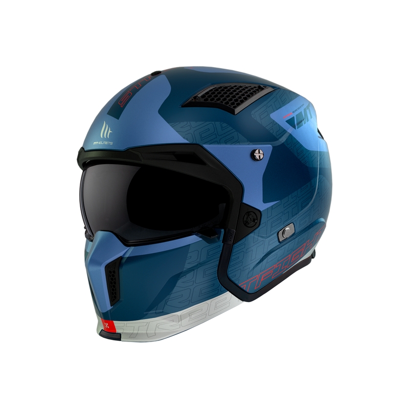 Otvorena kaciga MT Streetfighter SV Totem C17 bijelo-plava