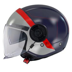 Otvorena motociklistička kaciga MT Viale SV 68 jedinica D7 sivo-crveno-plava