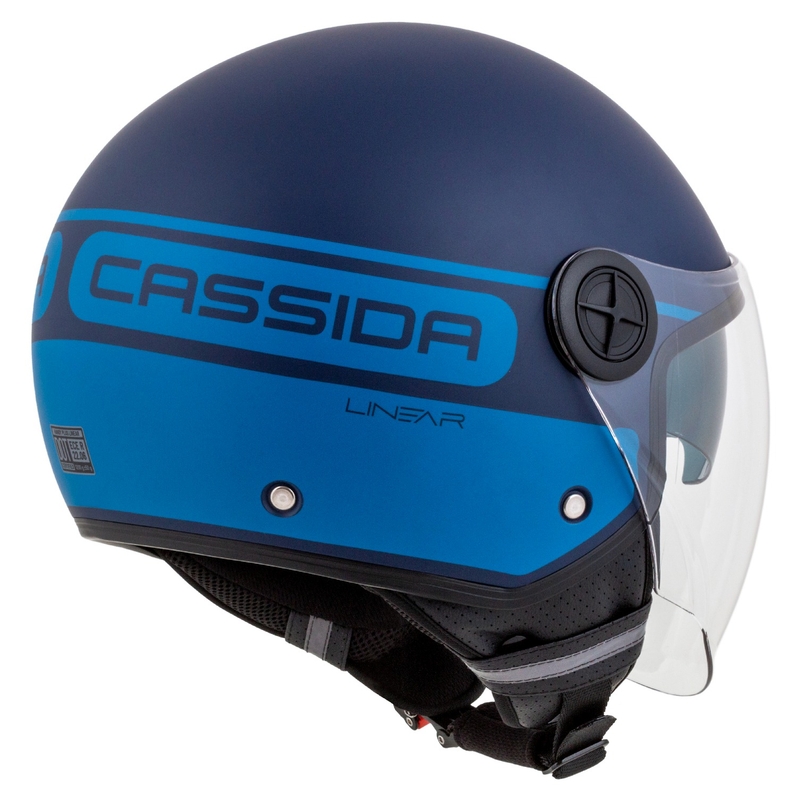Otvorena motociklistička kaciga Cassida Handy Plus Linear plava