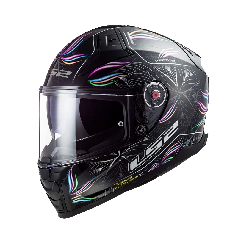 Motociklistička kaciga LS2 FF811 Vector II Tropical bijelo-ljubičasto-crna