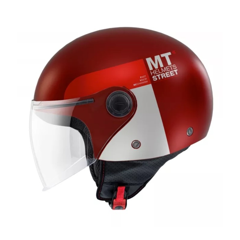 Otvorena motociklistička kaciga MT Street Inboard C5 crvena