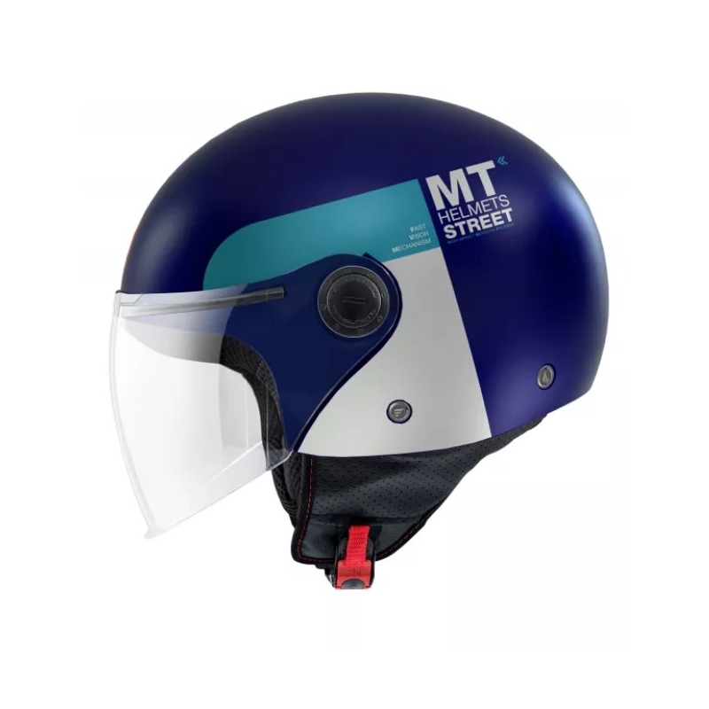 Otvorena motociklistička kaciga MT Street Inboard C7 plava