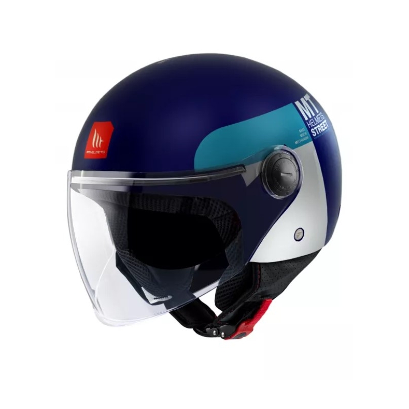 Otvorena motociklistička kaciga MT Street Inboard C7 plava