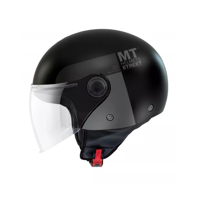 Otvorena motociklistička kaciga MT Street Inboard D2 crno-siva rasprodaja