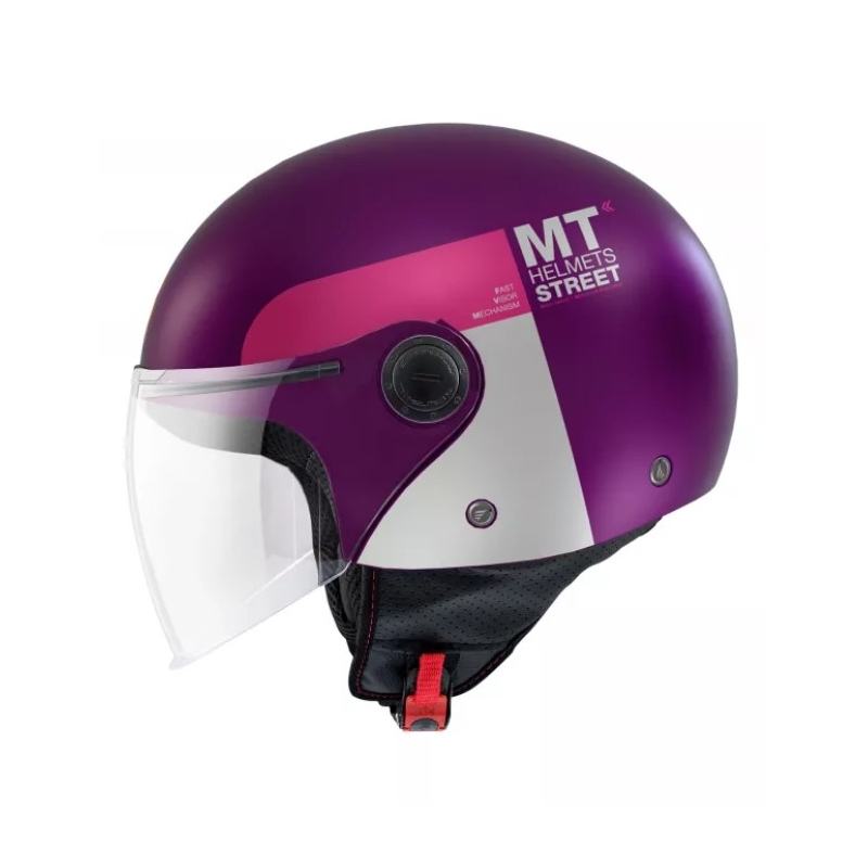 Otvorena motociklistička kaciga MT Street Inboard C8 ljubičasta