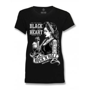 Ženska majica kratkih rukava Black Heart Pin Up Shake crna