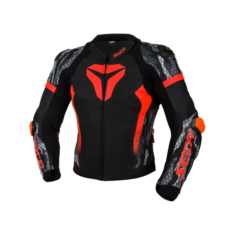 Muška jakna SECA SRS II crna-fluo crvena rasprodaja