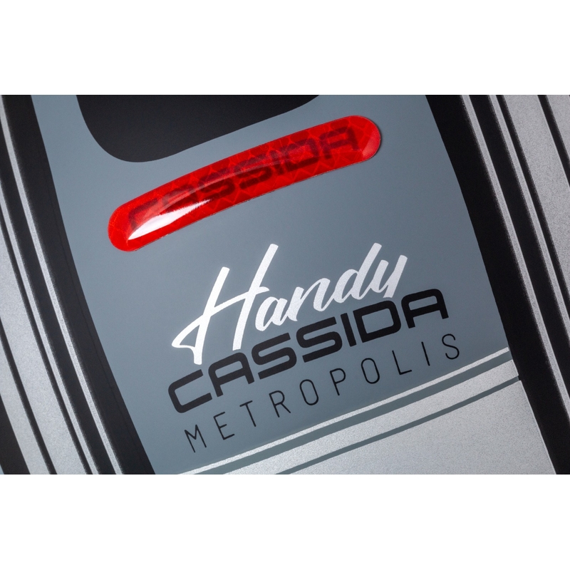 Cassida Handy Metropolis Vision otvorena motociklistička kaciga crno-reflektirajuće siva