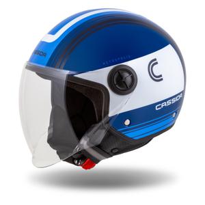 Otvorena motociklistička kaciga Cassida Handy Metropolis plavo-bijela