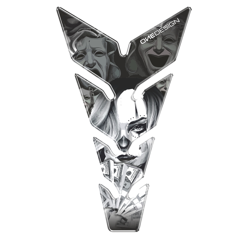 Naljepnica za spremnik goriva - podloga za spremnik Print Poker Face