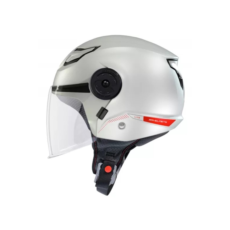 Dječja otvorena motoristička kaciga MT Lite Solid white