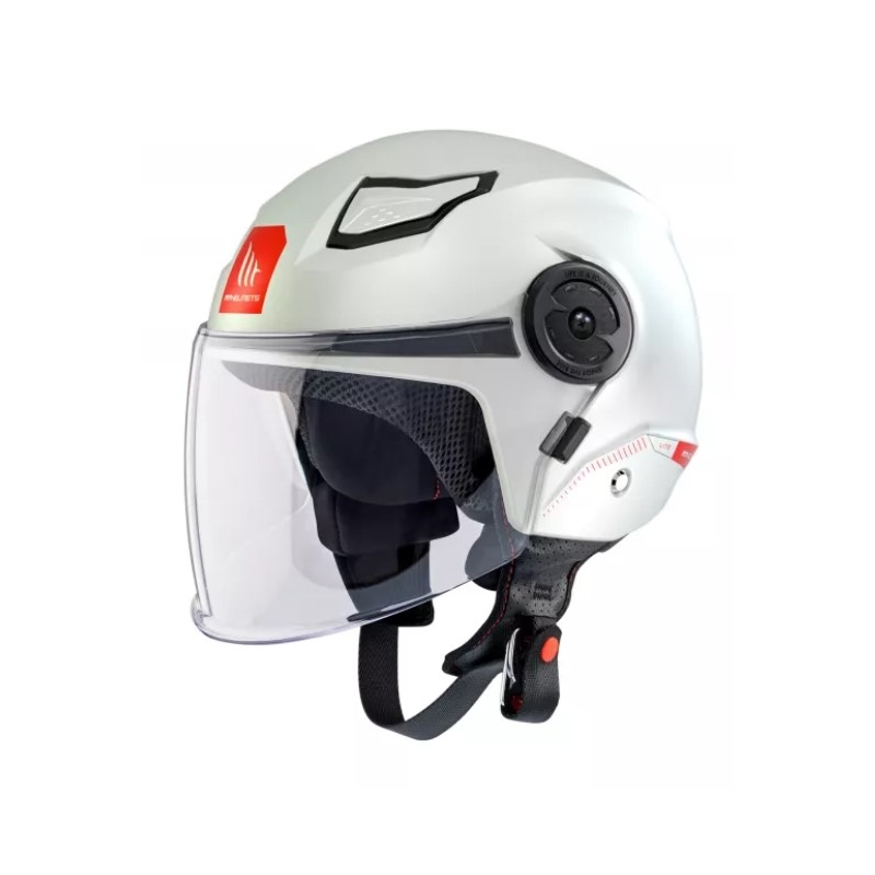 Dječja otvorena motoristička kaciga MT Lite Solid white