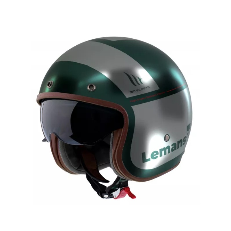 Otvorena motociklistička kaciga MT LeMans 2 SV Quality C2 zeleno-siva