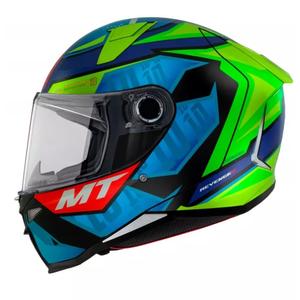 Integralna motociklistička kaciga MT Revenge 2 S Moreira A7 plavo-zelena