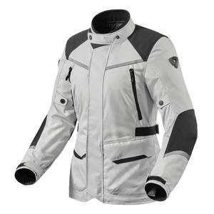 Ženska motoristička jakna Revit Voltiac 3 H2O srebrno-crna