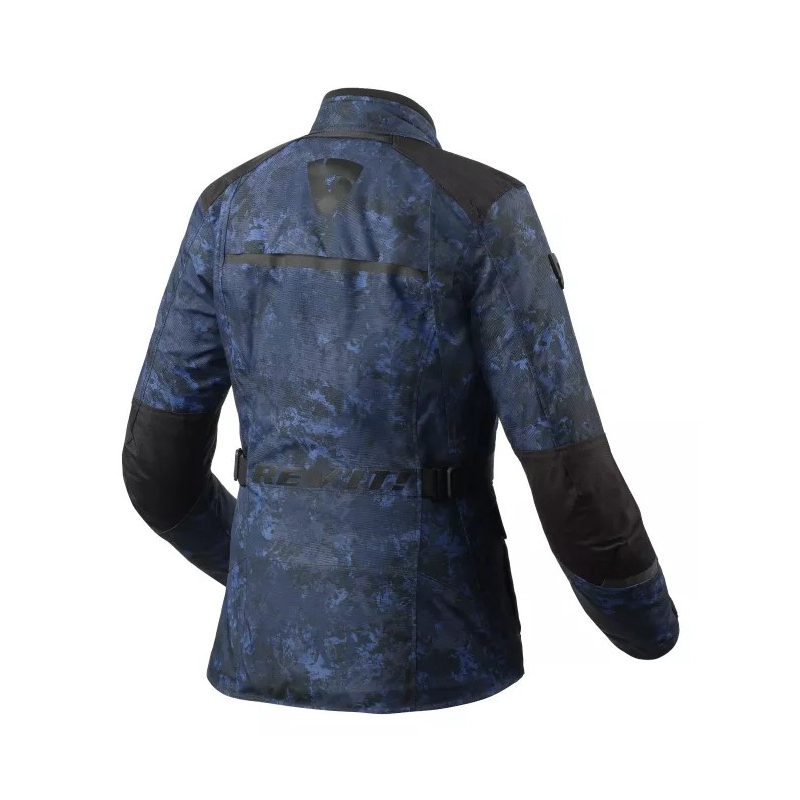 Ženska motoristička jakna Revit Voltiac 3 H2O camo plava rasprodaja