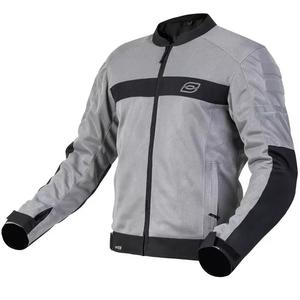 Motociklistička jakna Ozone Dart srebrno-crna