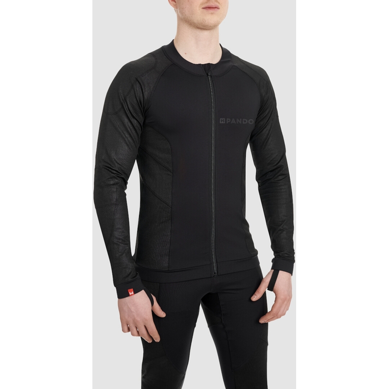 Motoristička majica PANDO MOTO Shell UH 03 crna rasprodaja
