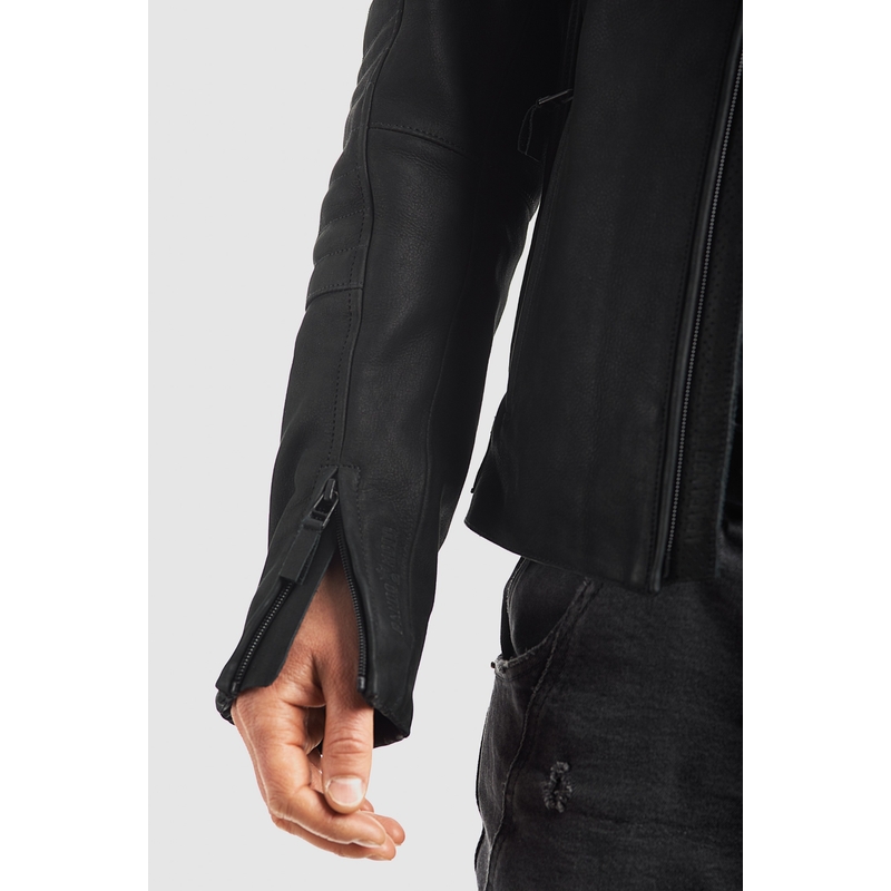 Kožna motociklistička jakna PANDO MOTO Tatami LT 01 crna rasprodaja