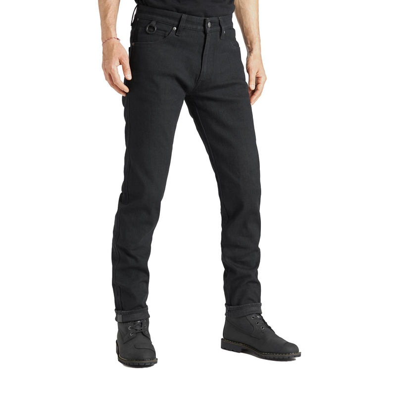 Motorističke traperice PANDO MOTO Steel Black 02 crne rasprodaja