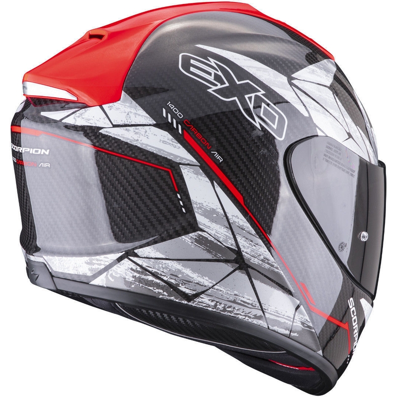 Integralna kaciga Scorpion EXO-1400 EVO Carbon Air Aranea crno-fluo crvena