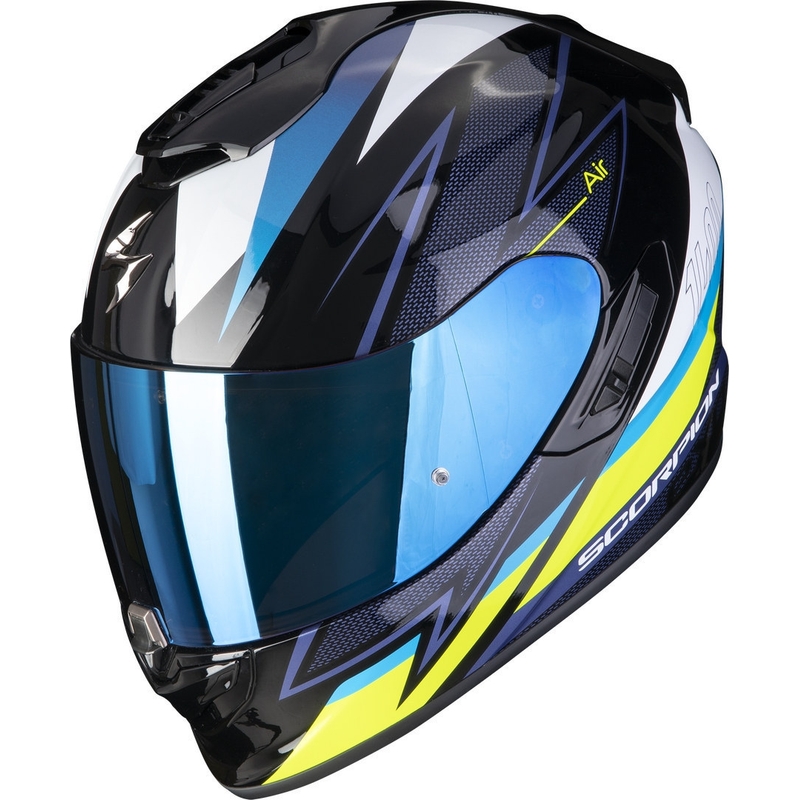 Scorpion EXO-1400 EVO Air Thelios integralna kaciga crna-plava-fluo žuta