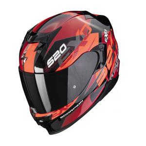Integralna motociklistička kaciga Scorpion EXO-520 EVO Air Cover metalik crno-crvena