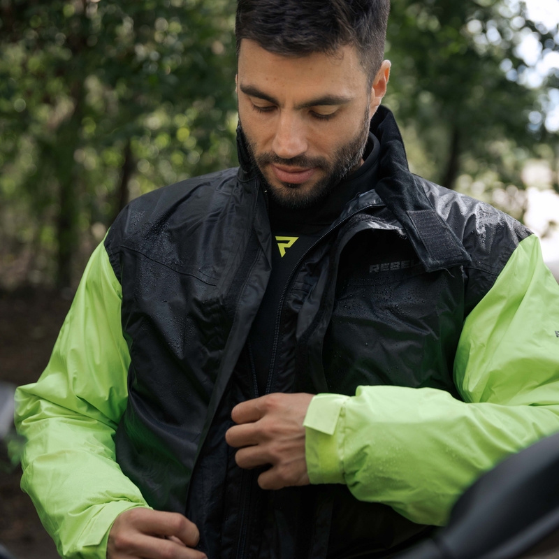 Moto kabanica Rebelhorn Rain fluo žuta
