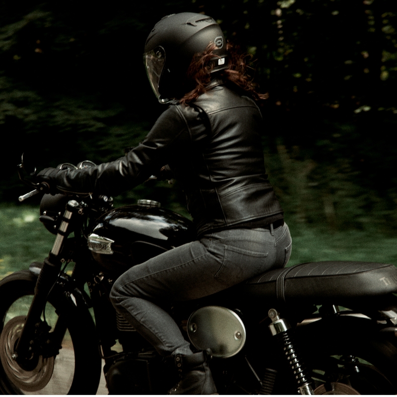 Ženska motoristička jakna Ozone Ramones crna